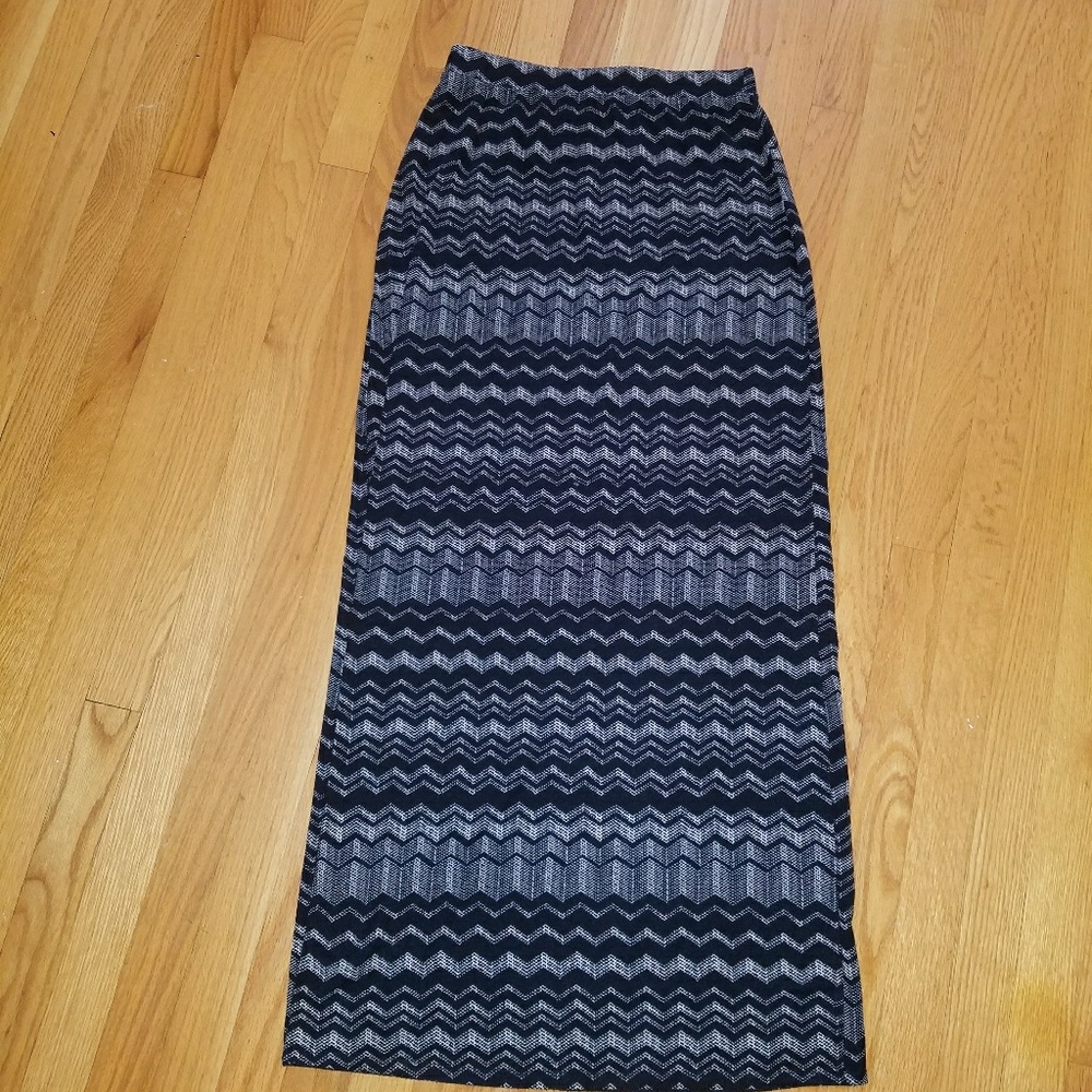 Chevron Maxi Skirt