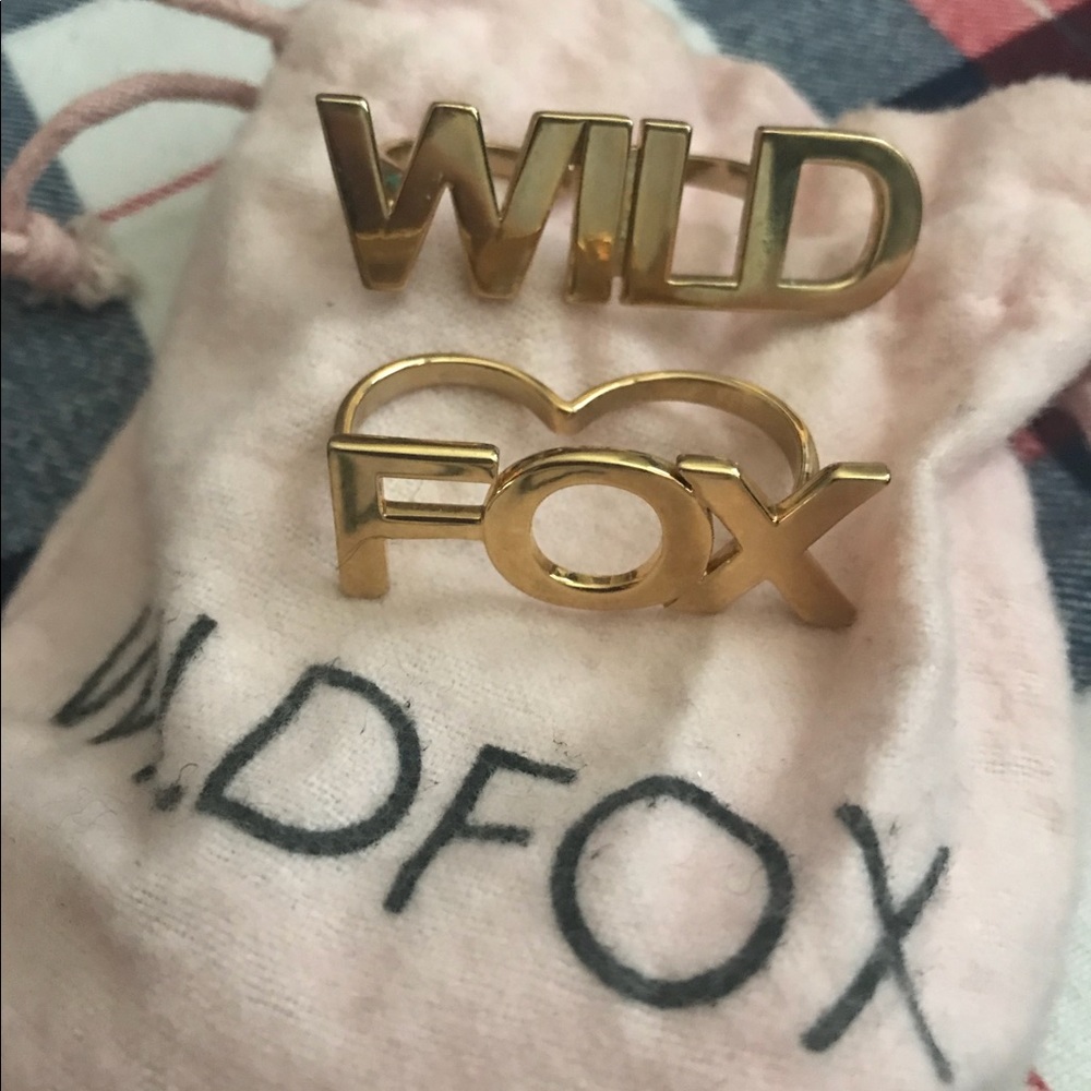 Wildfox Gold Finger Rings