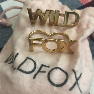 Wildfox Gold Finger Rings