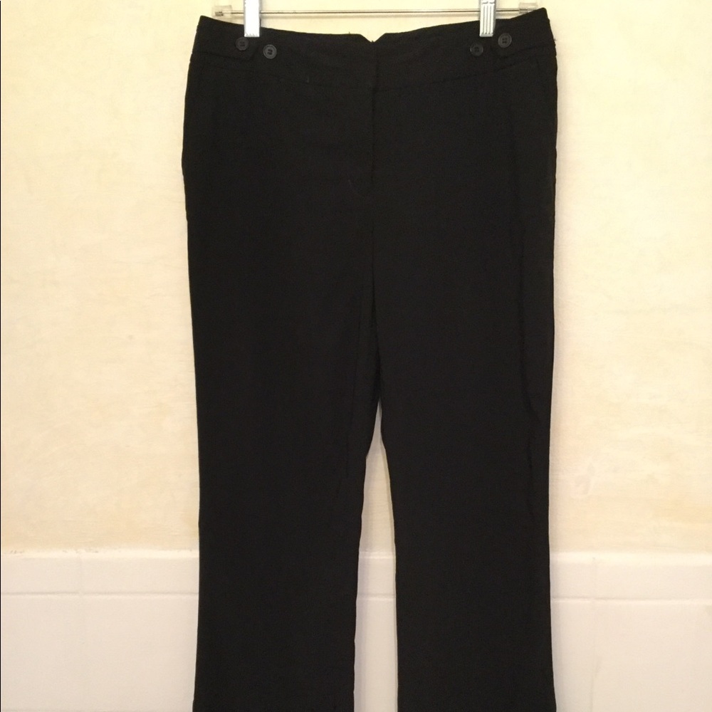 Black crop, wide leg pants women