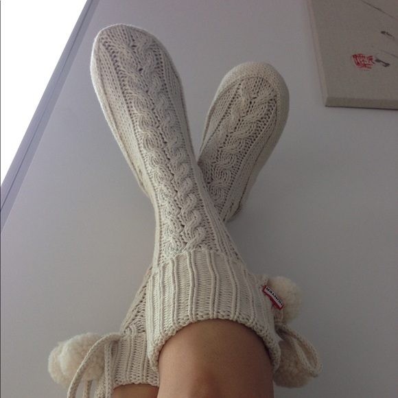 Authentic Hunter knit house socks / boots size M - Picture 2 of 7