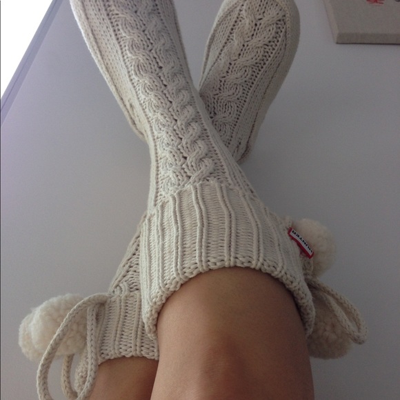 Authentic Hunter knit house socks / boots size M - Picture 3 of 7