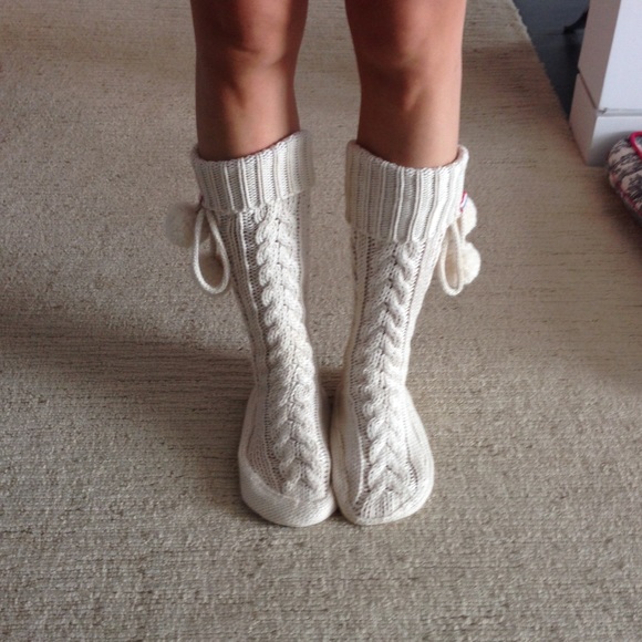 Authentic Hunter knit house socks / boots size M - Picture 5 of 7