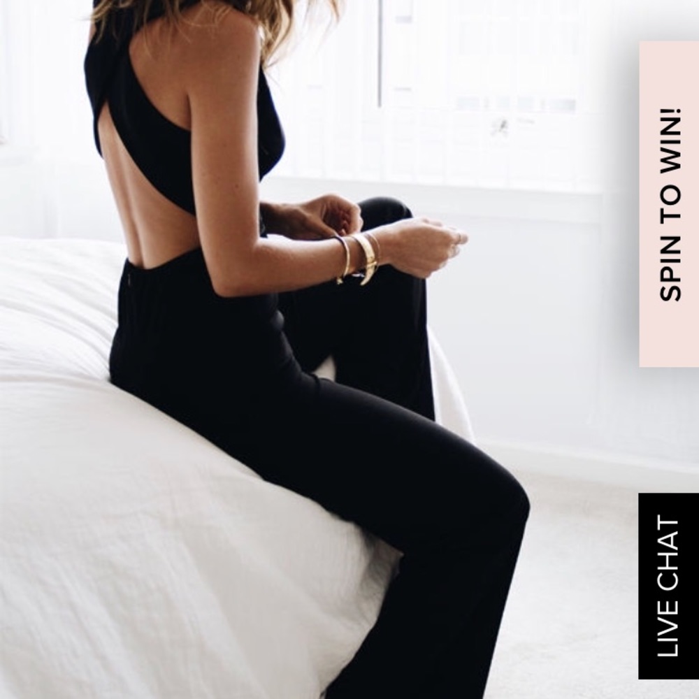 NWT Lulus Black “Thinking Out Loud” Jumpsuit