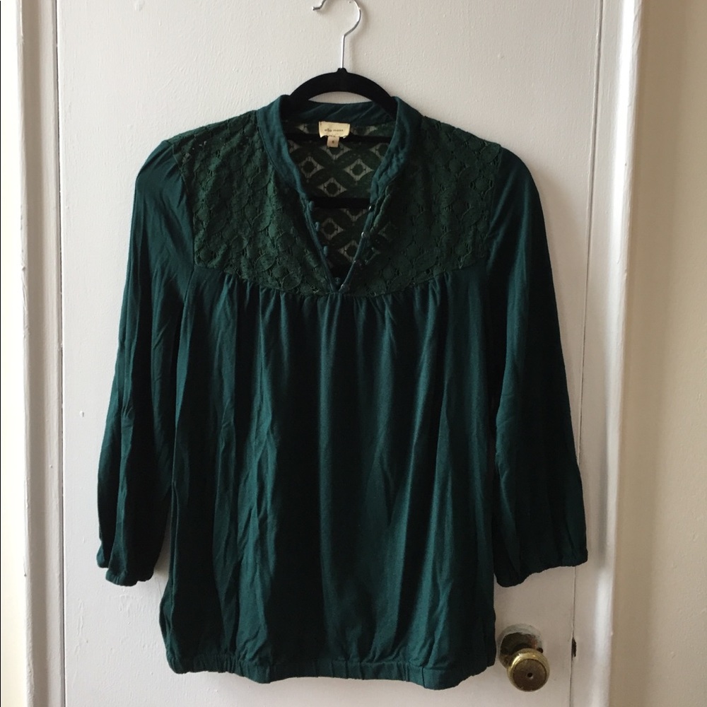 Ella Moss Lace Yoke Tee