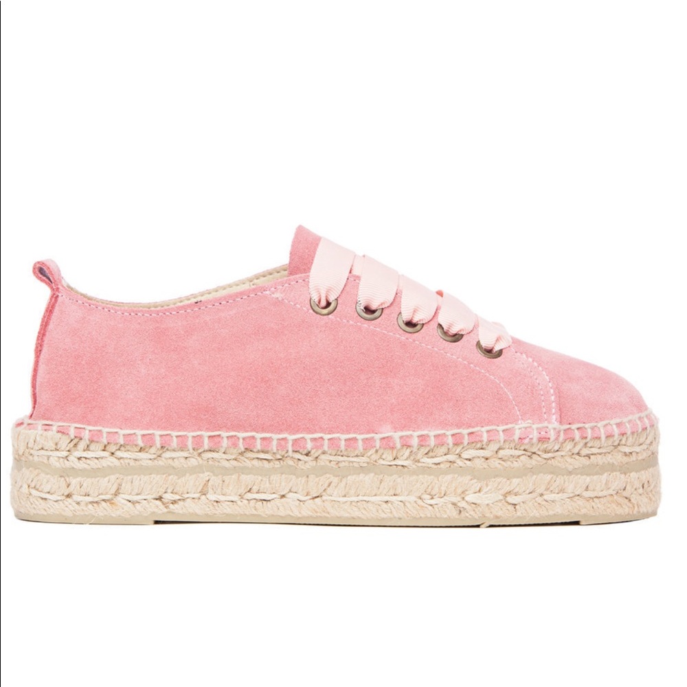 Manebi Pink Suede Espadrilles