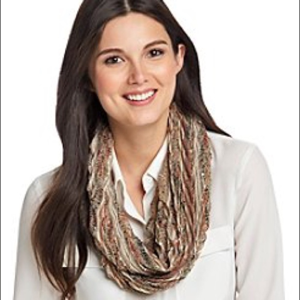 Collection XllX Chevron Pleat Loop Scarf