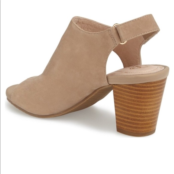Taupe Cut Out Suede Sandal - Picture 6 of 6