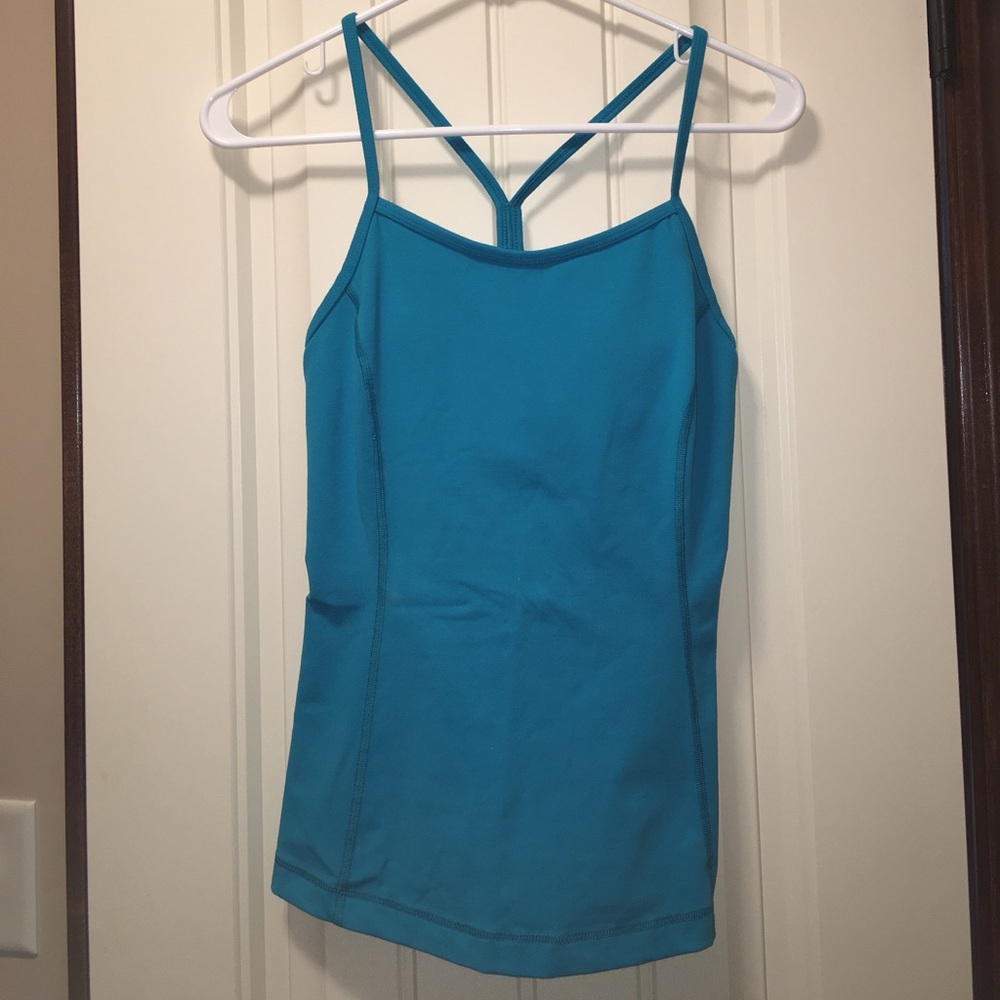 Under Armour workout top with built-in bra cups