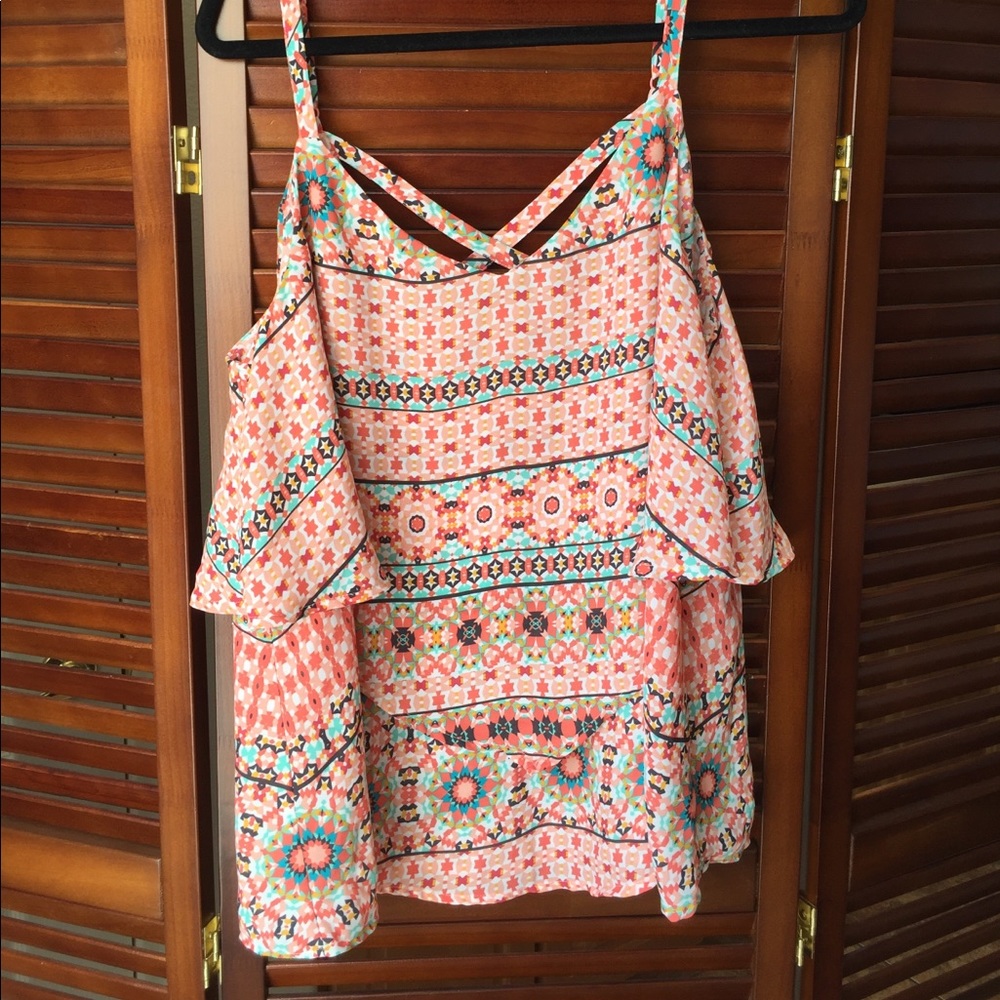 Plus size strappy tank top