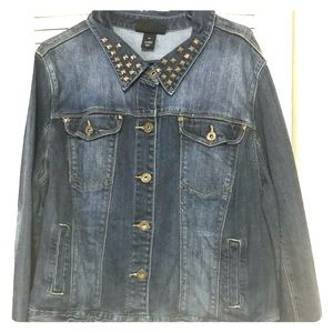 Lane Bryant Blue Jean Jacket NWOT