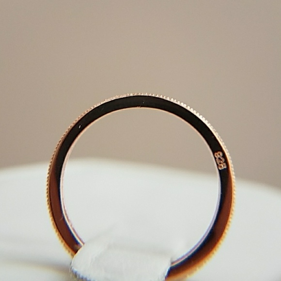 Rose Gold Eternity Wedding Band - Picture 6 of 8