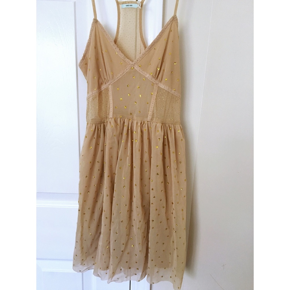Nude slip dress