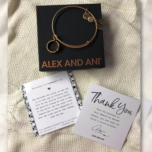 Alex and Ani Queen's Crown Charm Bangle, Charity - Picture 4 of 5