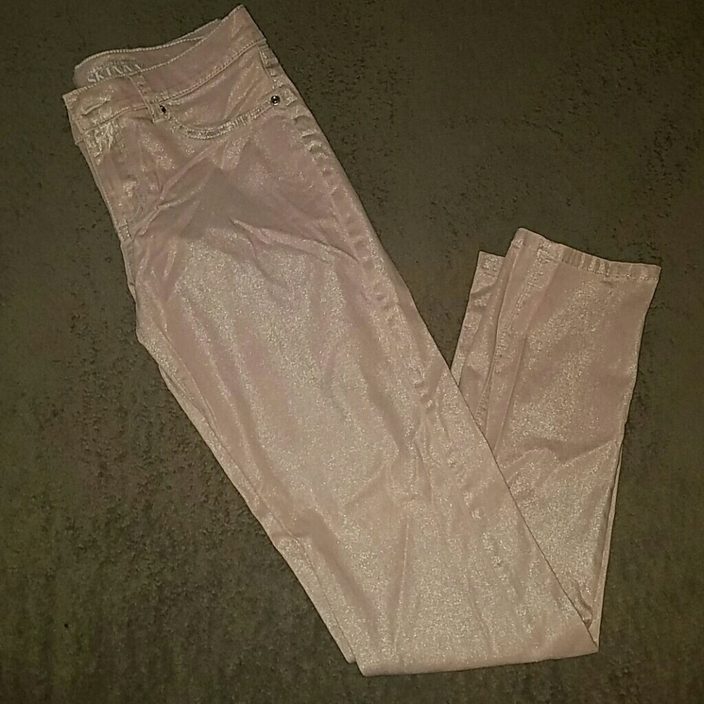 Ny & co. Metallic Skinny jeans