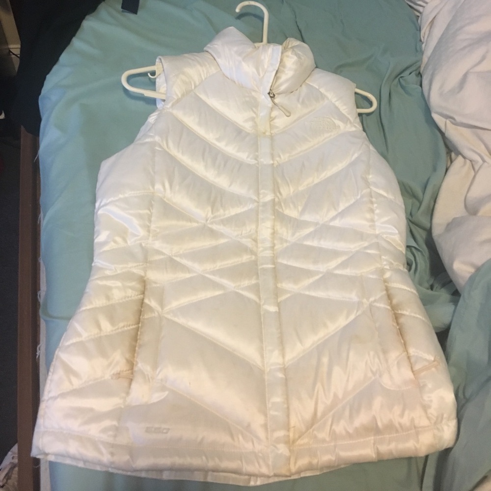 White NorthFace Vest Women's