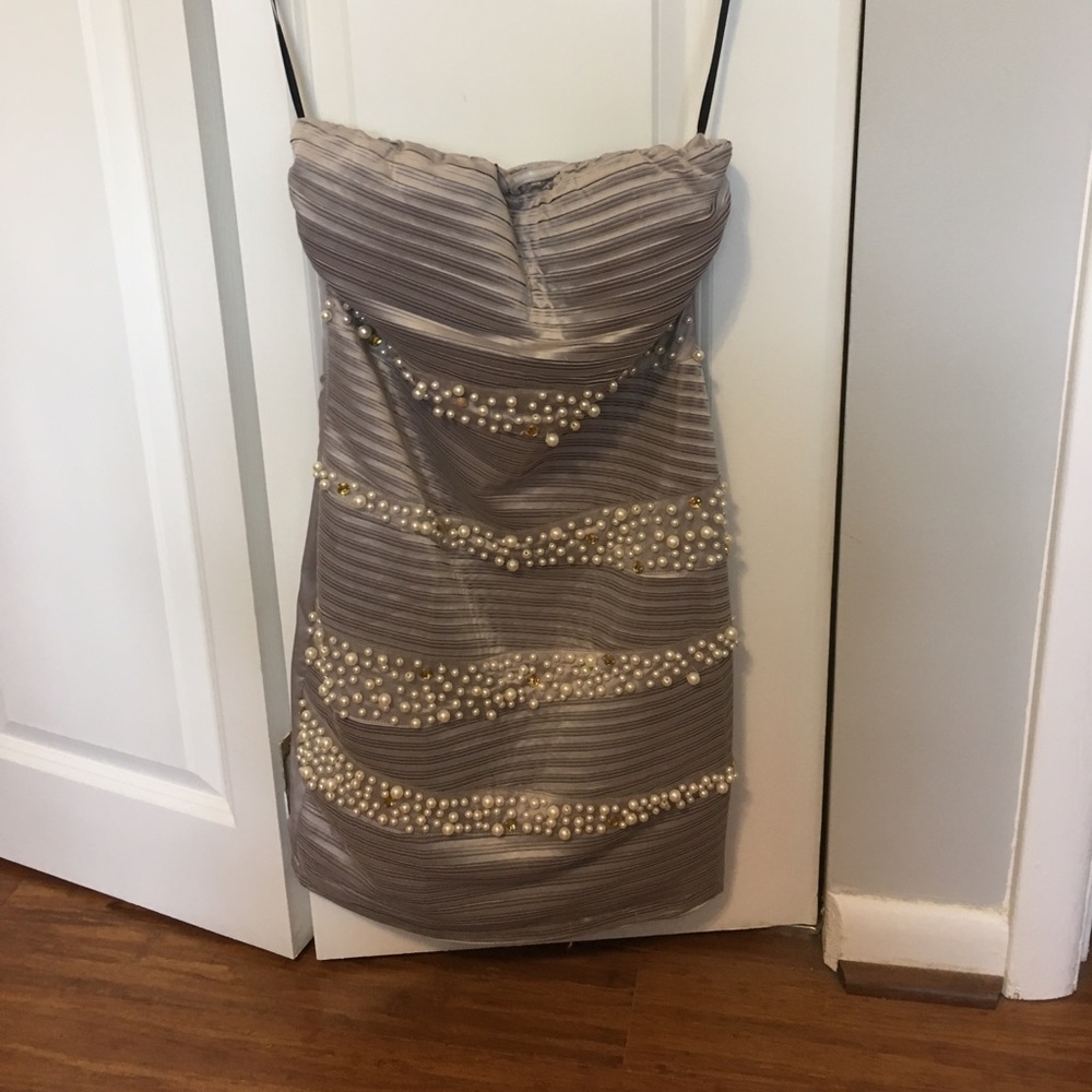 Silver cocktail dress