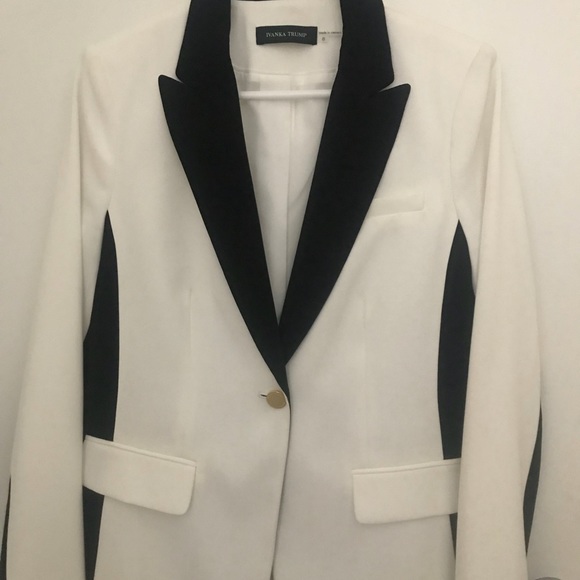 Ivanka Trump Black and white blazer - Picture 3 of 5