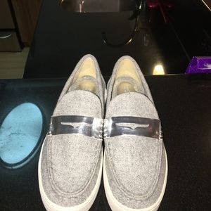 Michael Kors slip on, grey fabric