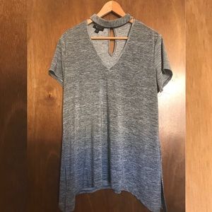 Modern Choker Space Dye Dress Top