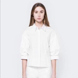 Farrow Debbie White Button Down Top NWT
