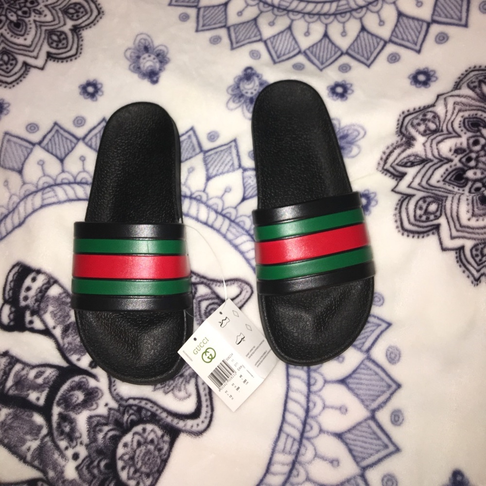 Black Gucci Slides