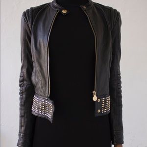 Versace x H&M collab Leather Jacket Size 4