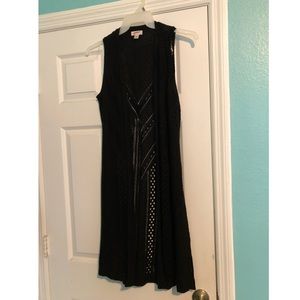 Long line sweater duster