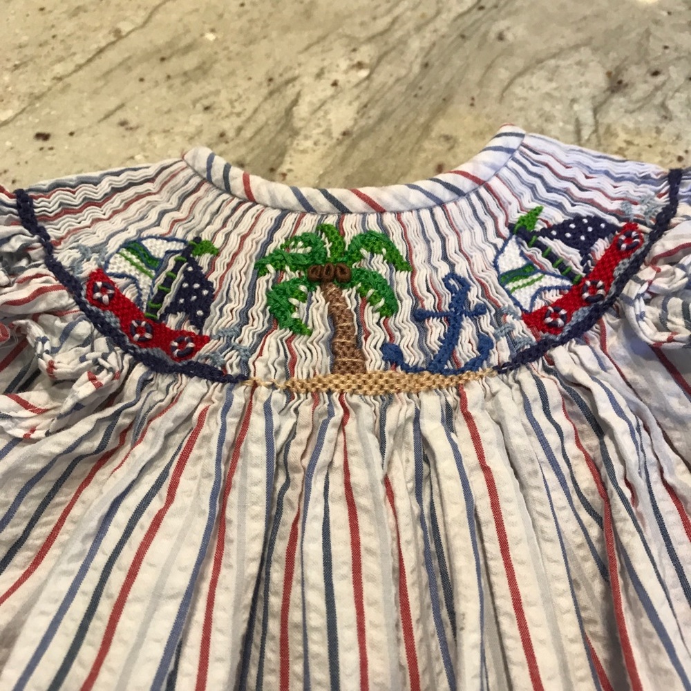 Girl’s Smocked Summer Dress