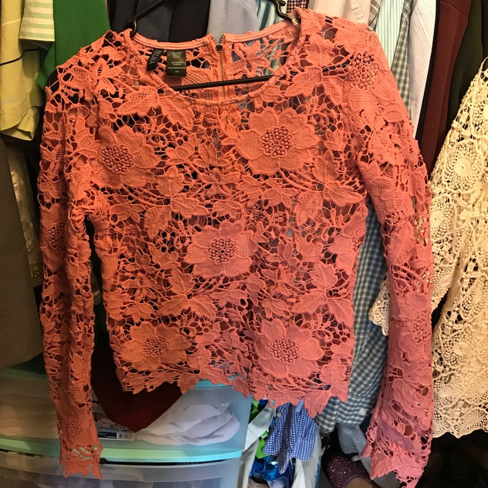 Blush Pink Lace Top