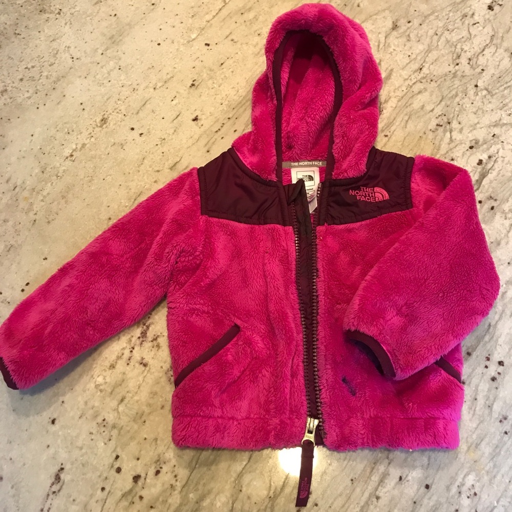 Girl’s Pink Fuzzy North Face