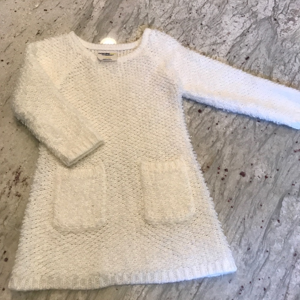 Little Girls Fuzzy Winter Dress