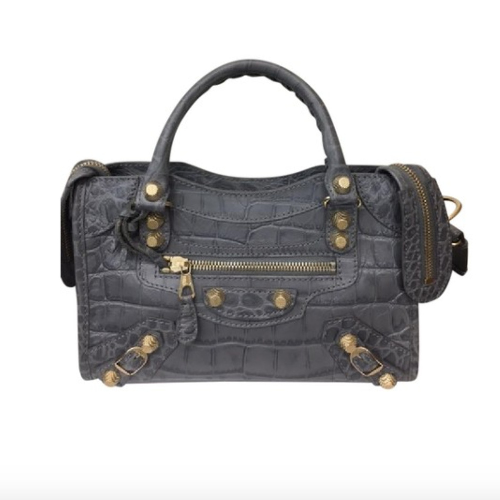 Balenciaga Mini City Croc Bag