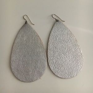 Nickel & Suede Leather Earrings