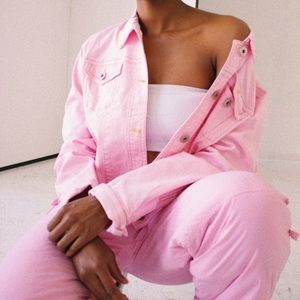 Vintage Light Pink Snow Pants