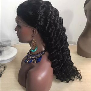Super Wave Human Hair Lace Front Wig
