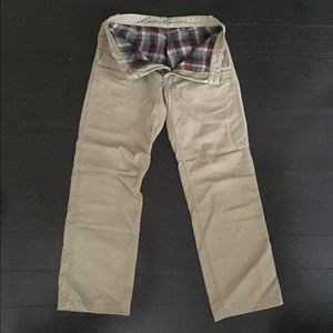 Eddie Bauer Men's Flannel Chinos