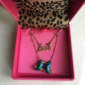 Betsey Johnson Love Bird Necklace