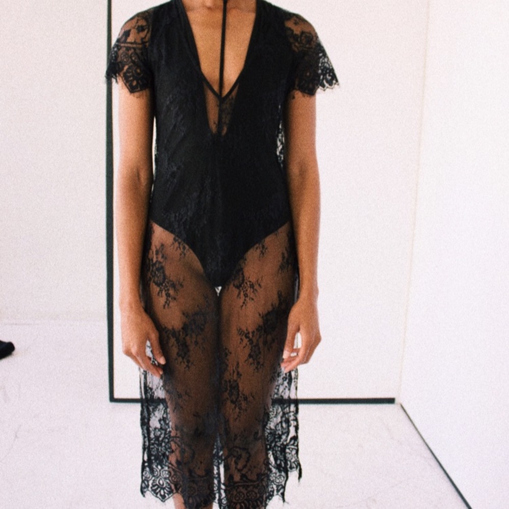 Lace skin revealing Dress .. brand new