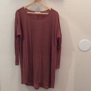 Umgee Rust Tunic Sweater