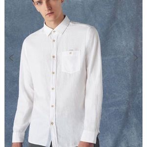 Ted Baker linen and cotton white shirt