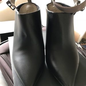 Vince Armon Ankle Strap Booties Black