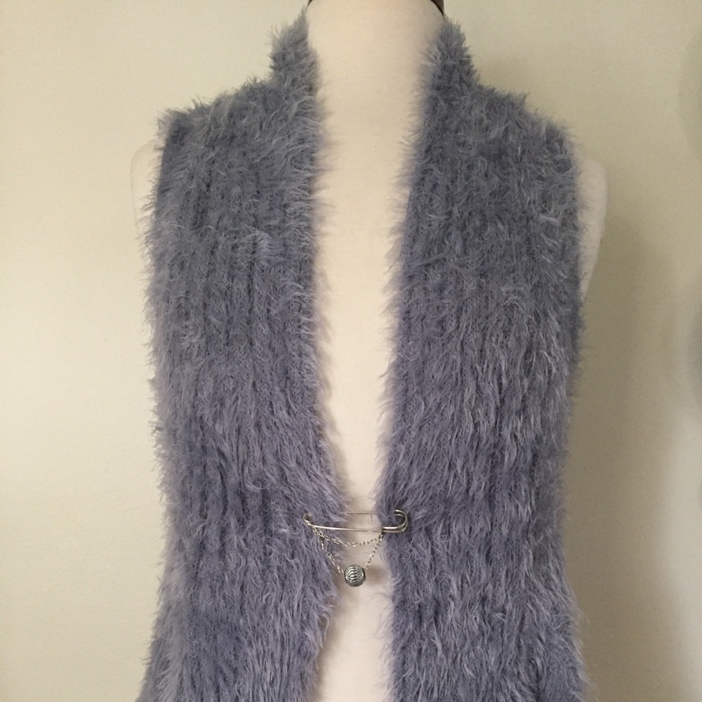 Fluffy vest