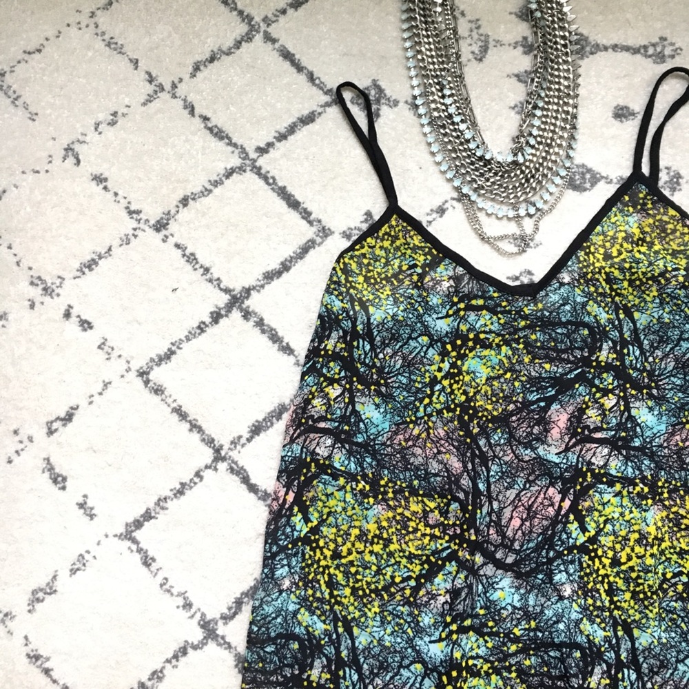 Chiffon Print Tunic Tank