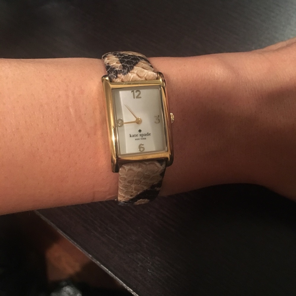 Kate Spade snake print watch