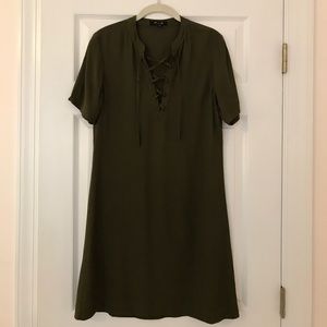 Madewell Novella Lace-Up Dress