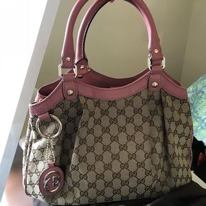Authentic Gucci Sukey tote bag rose pink