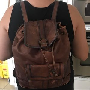 100% leather Fossil mini backpack