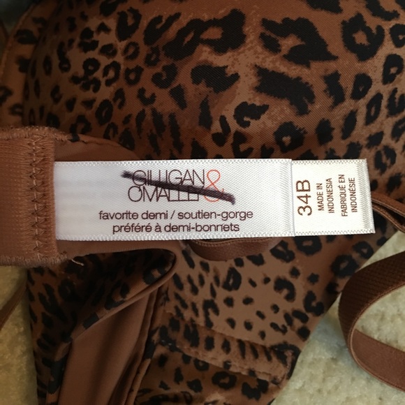 Gilligan & O’Malley Animal Print Favorite Demi Bra - Picture 3 of 8