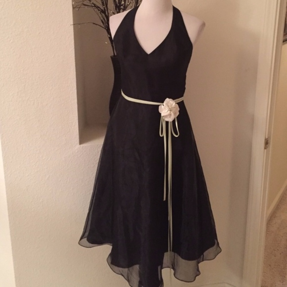 DAVID'S BRIDAL HALTER DRESS
